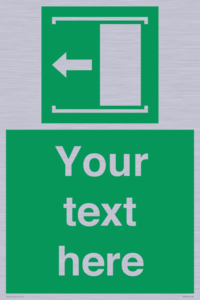 Custom Slide to Open Sign